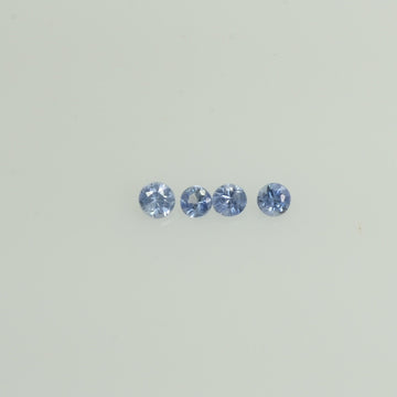 0.8-2.7  mm Natural BlueSapphire Loose Gemstone Round Diamond Cut Vs Quality Color