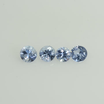 3.0 mm Natural BlueSapphire Loose Gemstone Round Diamond Cut Cleanish Quality Color - Thai Gems Export Ltd.