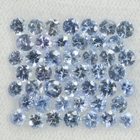 3.0 mm Natural BlueSapphire Loose Gemstone Round Diamond Cut Cleanish Quality Color - Thai Gems Export Ltd.