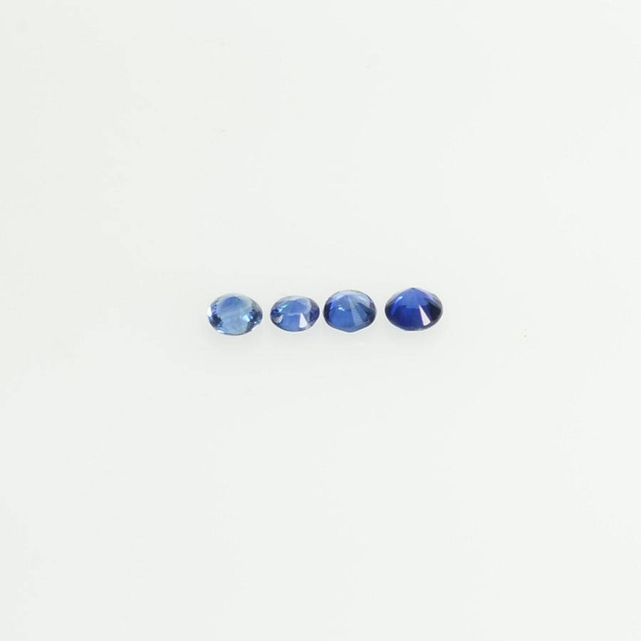 1.4-1.7 mm Natural BlueSapphire Loose Gemstone Round Diamond Cut Vs Quality AA Color