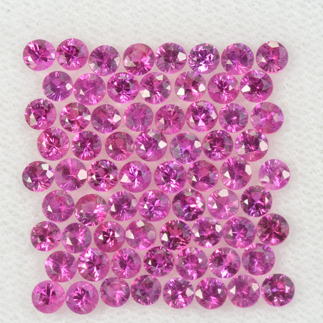 2.5 mm Natural Pink Sapphire Loose Gemstone Round Diamond Cut Cleanish Quality AAA Color