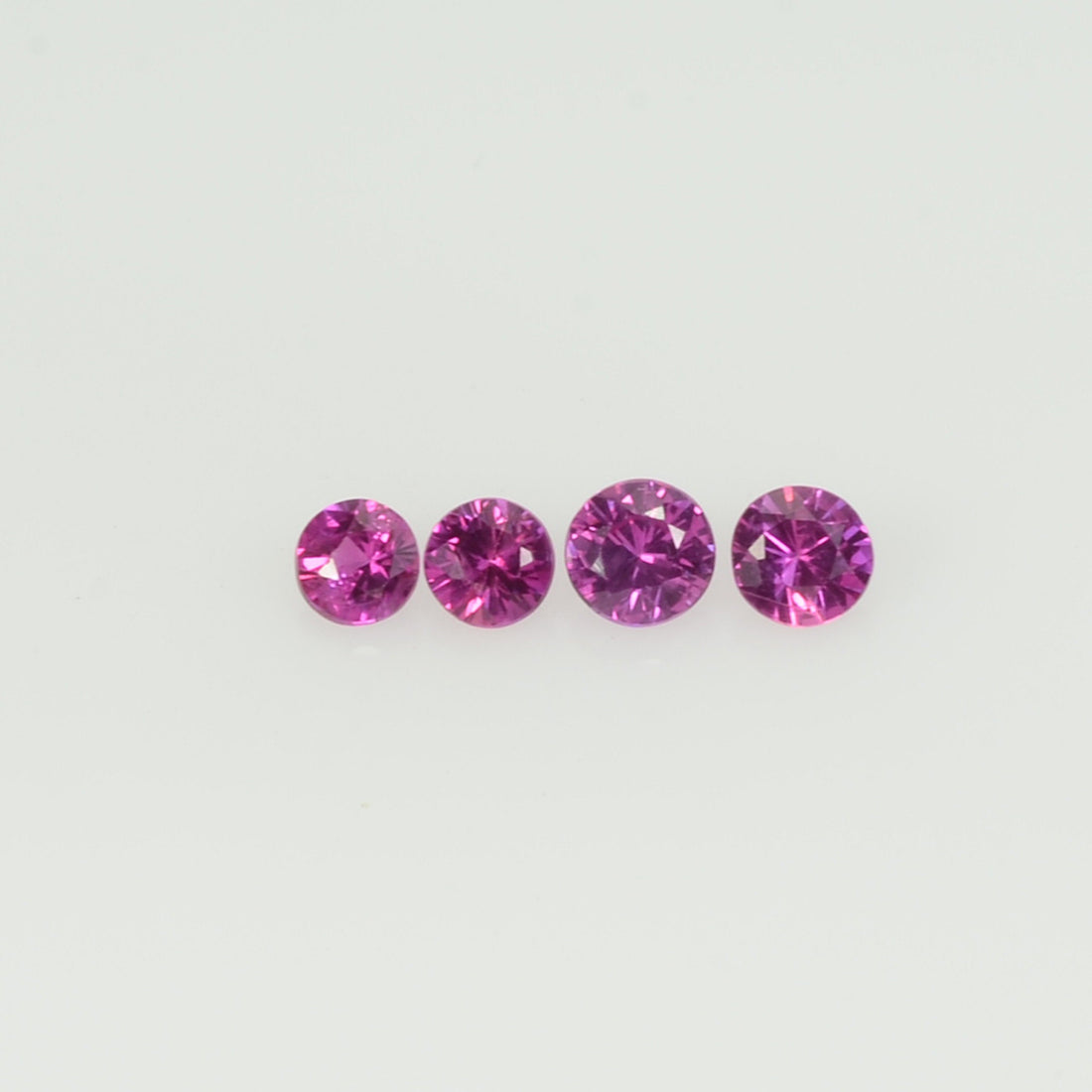 2.5 mm Natural Pink Sapphire Loose Gemstone Round Diamond Cut Cleanish Quality AAA Color