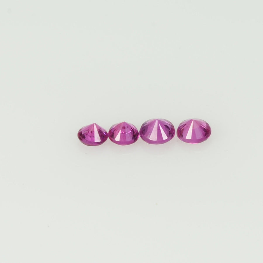 2.5 mm Natural Pink Sapphire Loose Gemstone Round Diamond Cut Cleanish Quality AAA Color