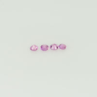 1.4-1.7 mm Natural Pink Sapphire Loose Gemstone Round Diamond Cut Cleanish Quality Color