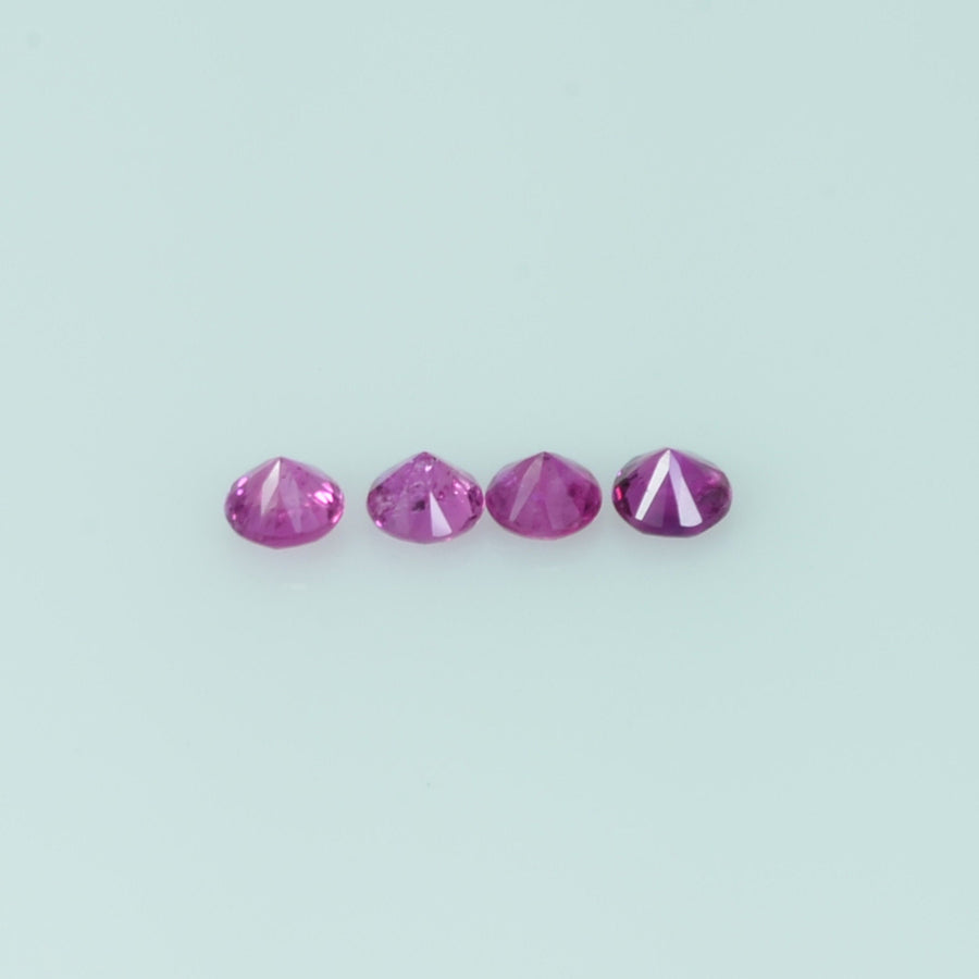 1.8-4.0 mm Natural Purple Sapphire Loose Gemstone Round Diamond Cut Pk Quality