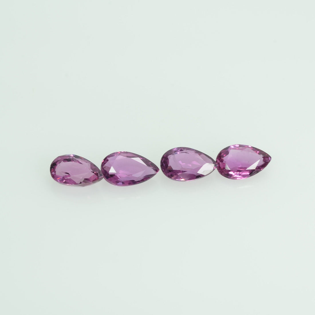 6x4 mm Natural Ruby Loose Gemstone Pear Cut