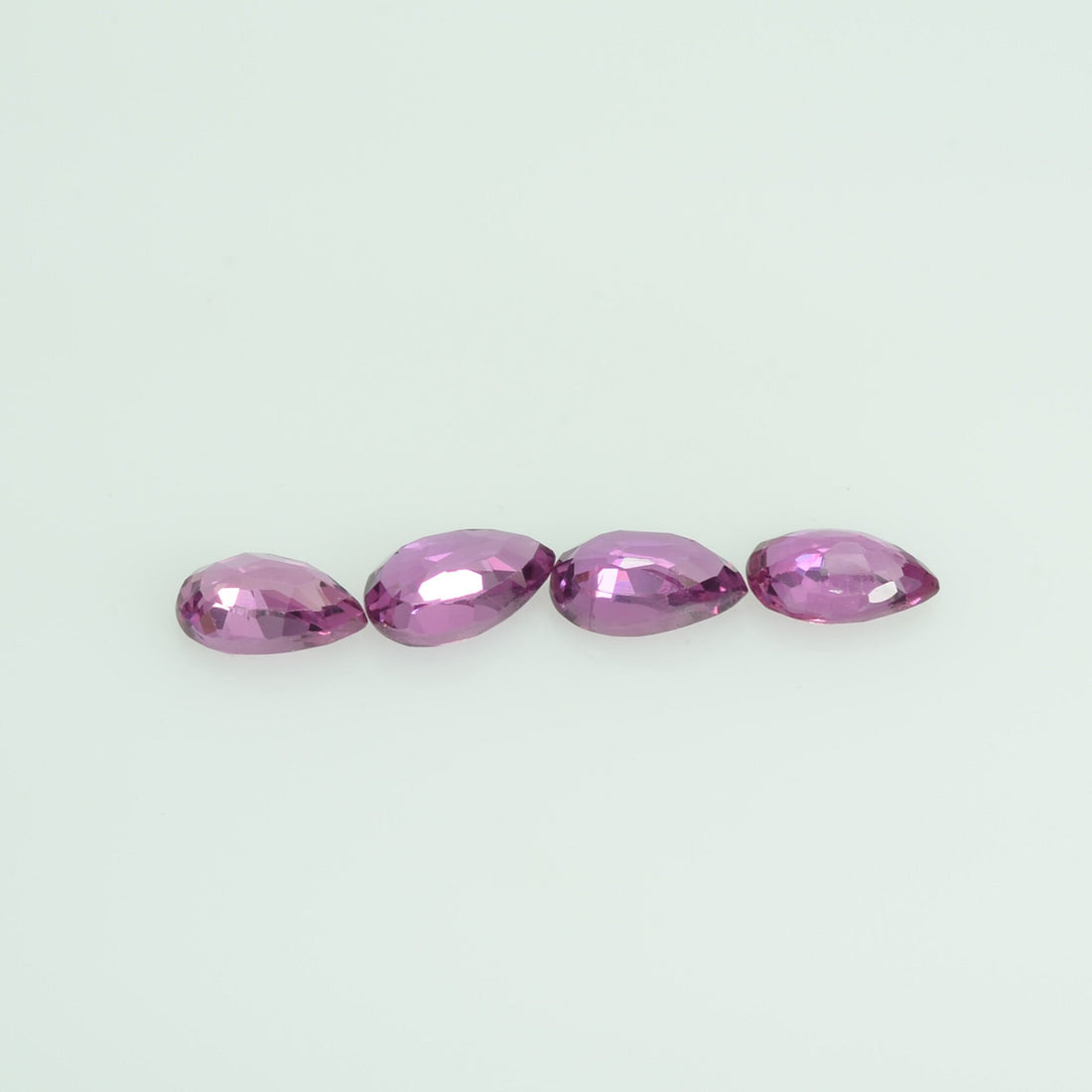 6x4 mm Natural Ruby Loose Gemstone Pear Cut