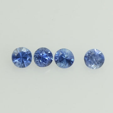 2.0 mm Natural BlueSapphire Loose Gemstone Round Diamond Cut Vs Quality Color