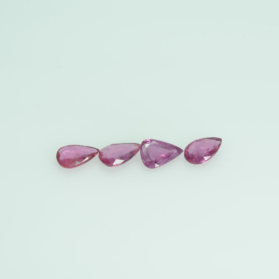 6x4 mm Natural Ruby Loose Gemstone Pear Cut