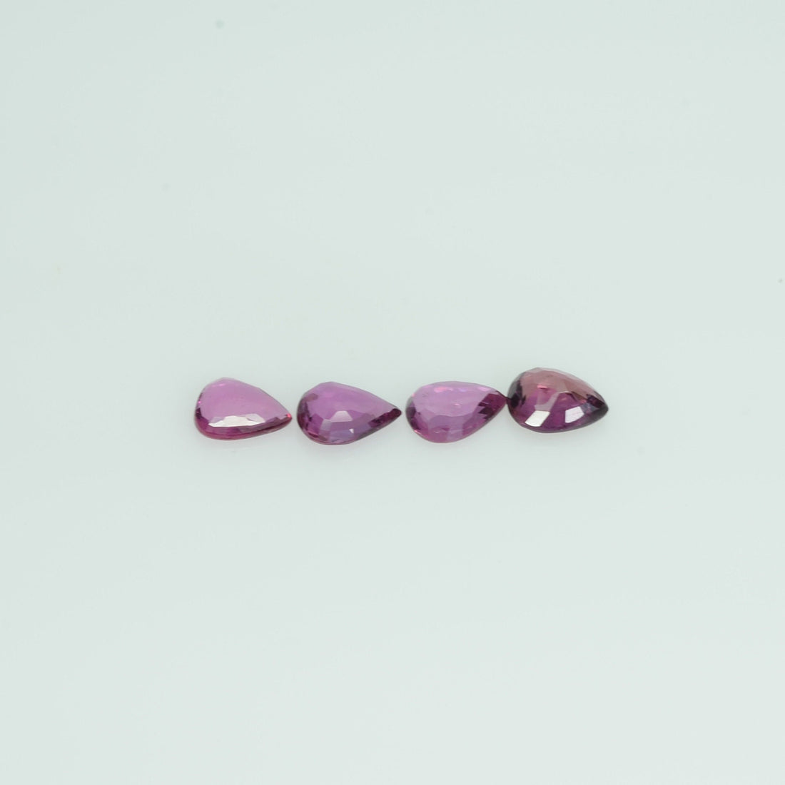 5x4 mm Lot Natural Ruby Loose Gemstone Pear Cut