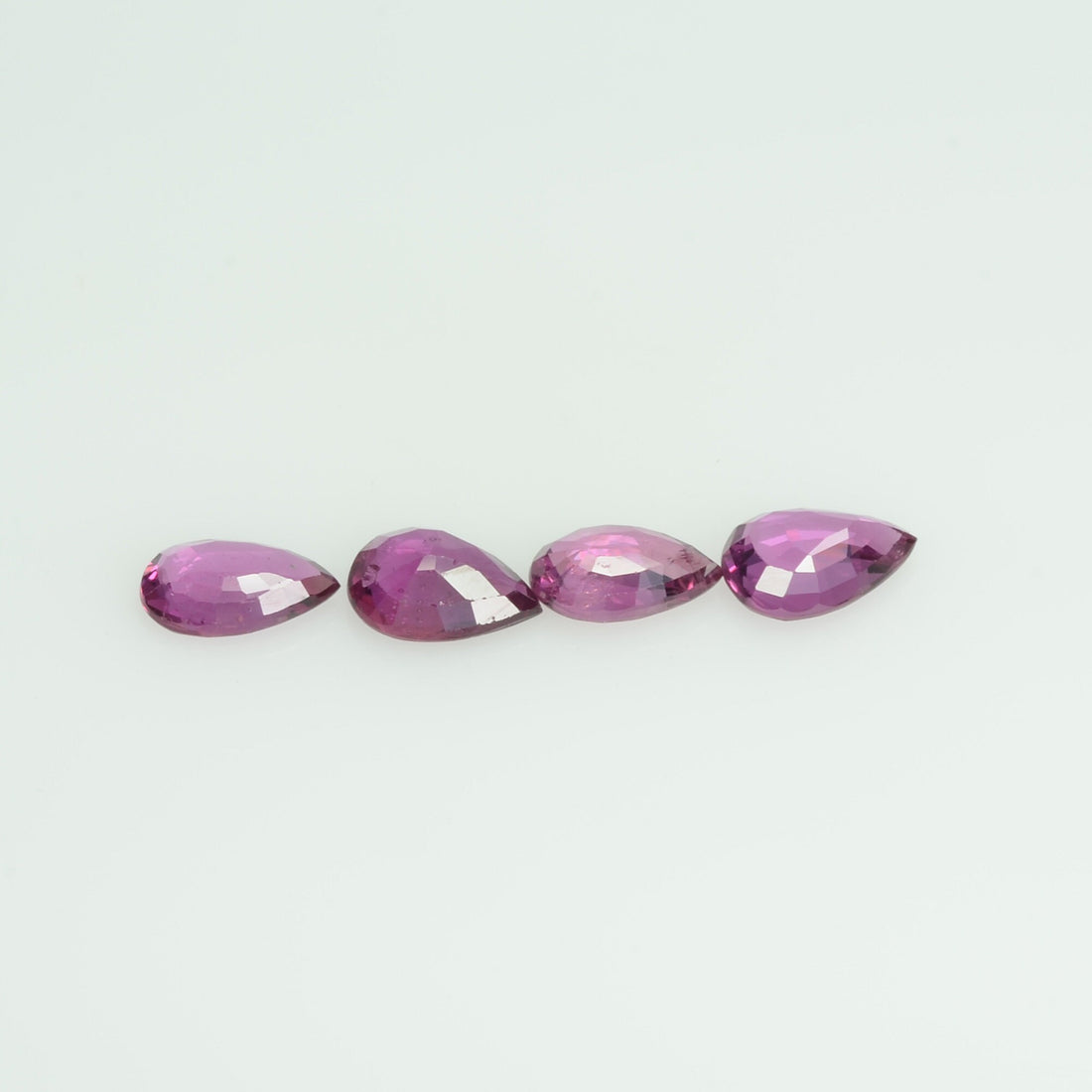 6x4 mm Natural Ruby Loose Gemstone Pear Cut