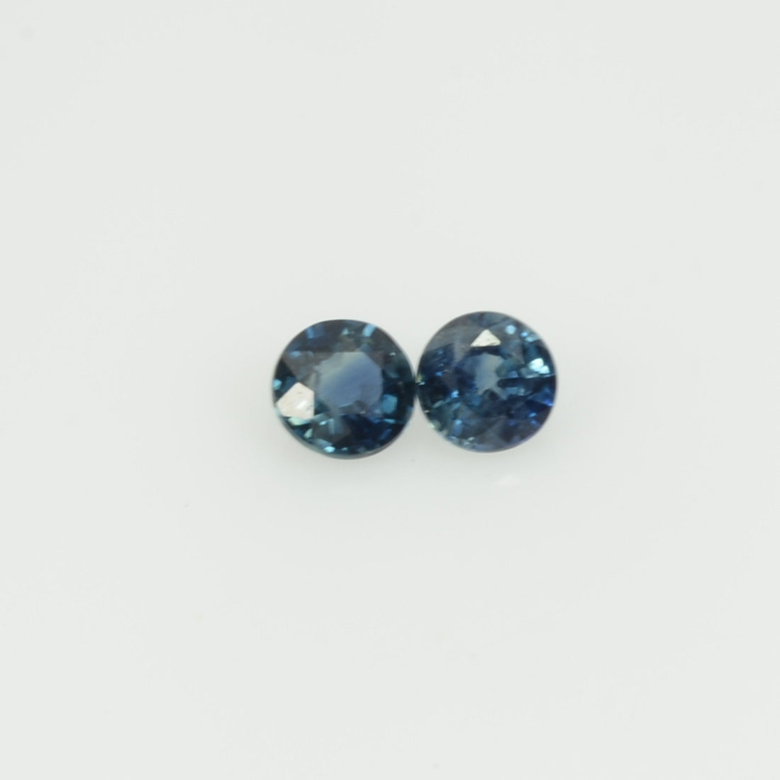 3.5-3.6 mm Natural Blue Sapphire Loose Pair Gemstone Round Cut