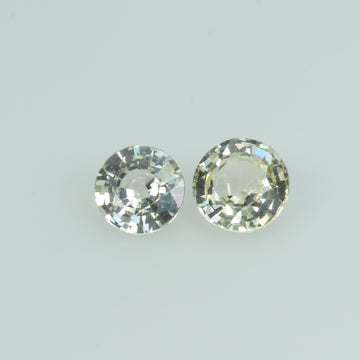 5.0 mm Natural White Sapphire Loose Gemstone Round Cut