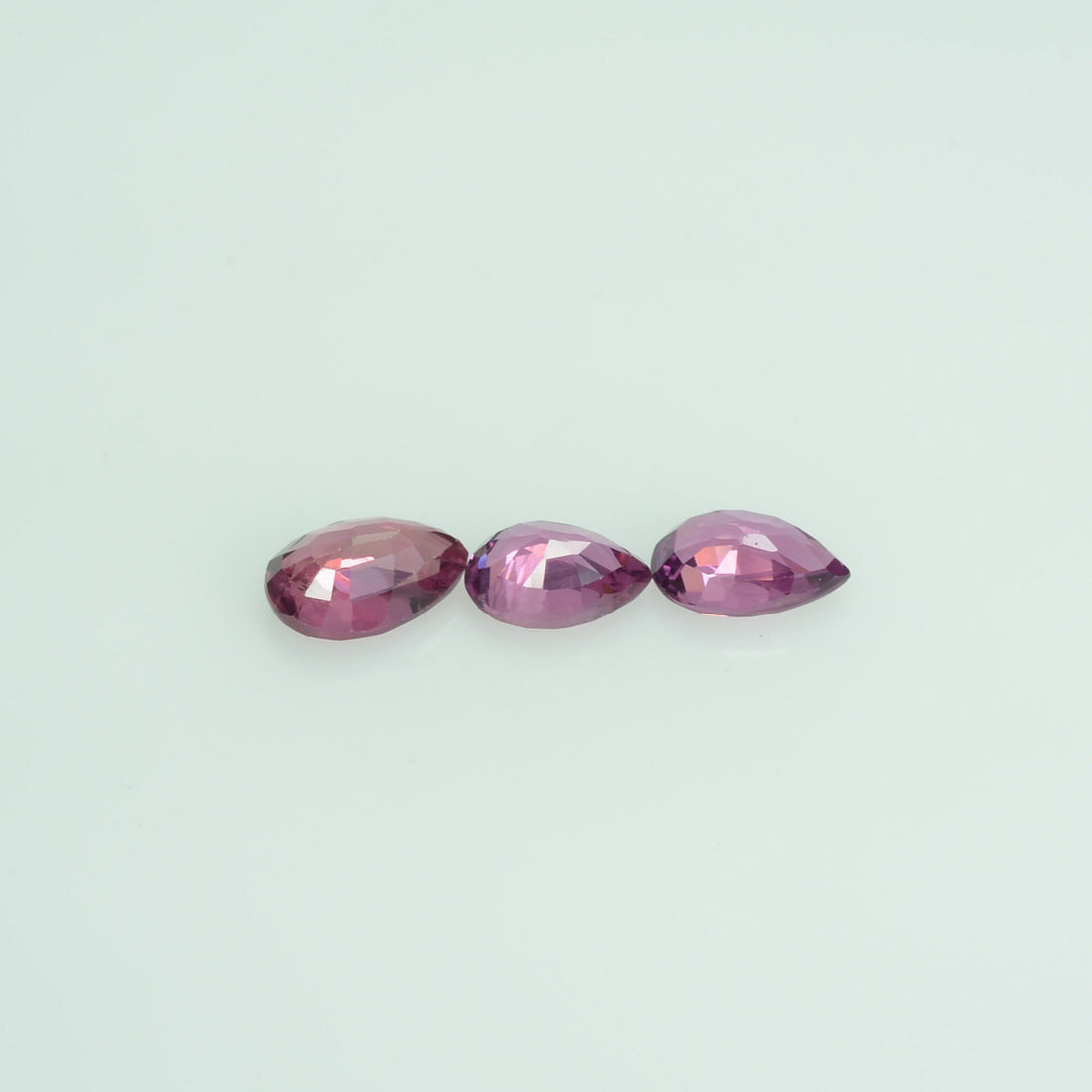 6x4 mm Natural Ruby Loose Gemstone Pear Cut