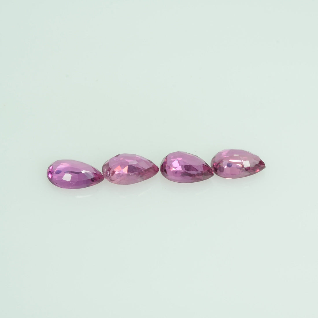 6x4 mm Natural Ruby Loose Gemstone Pear Cut