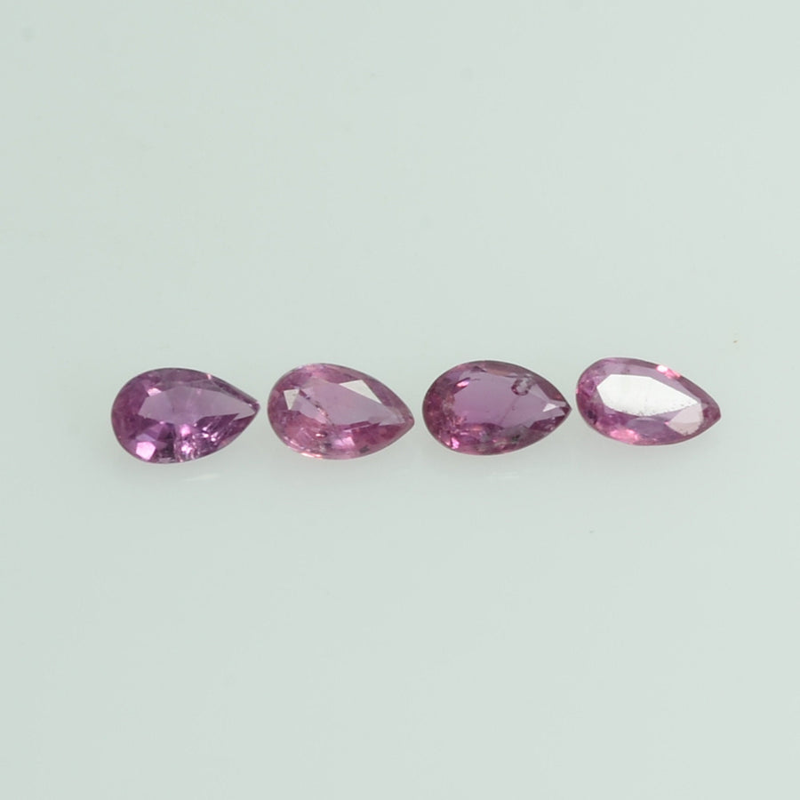 0.78 cts Natural Ruby Loose Gemstone Pear Cut