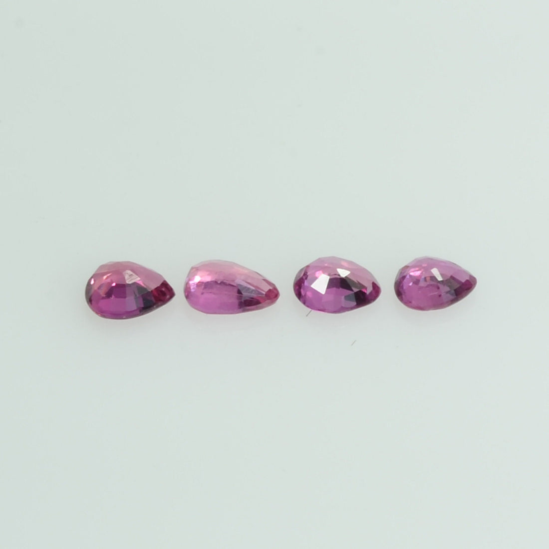 3x2 mm Lot Natural Ruby Loose Gemstone Pear Cut