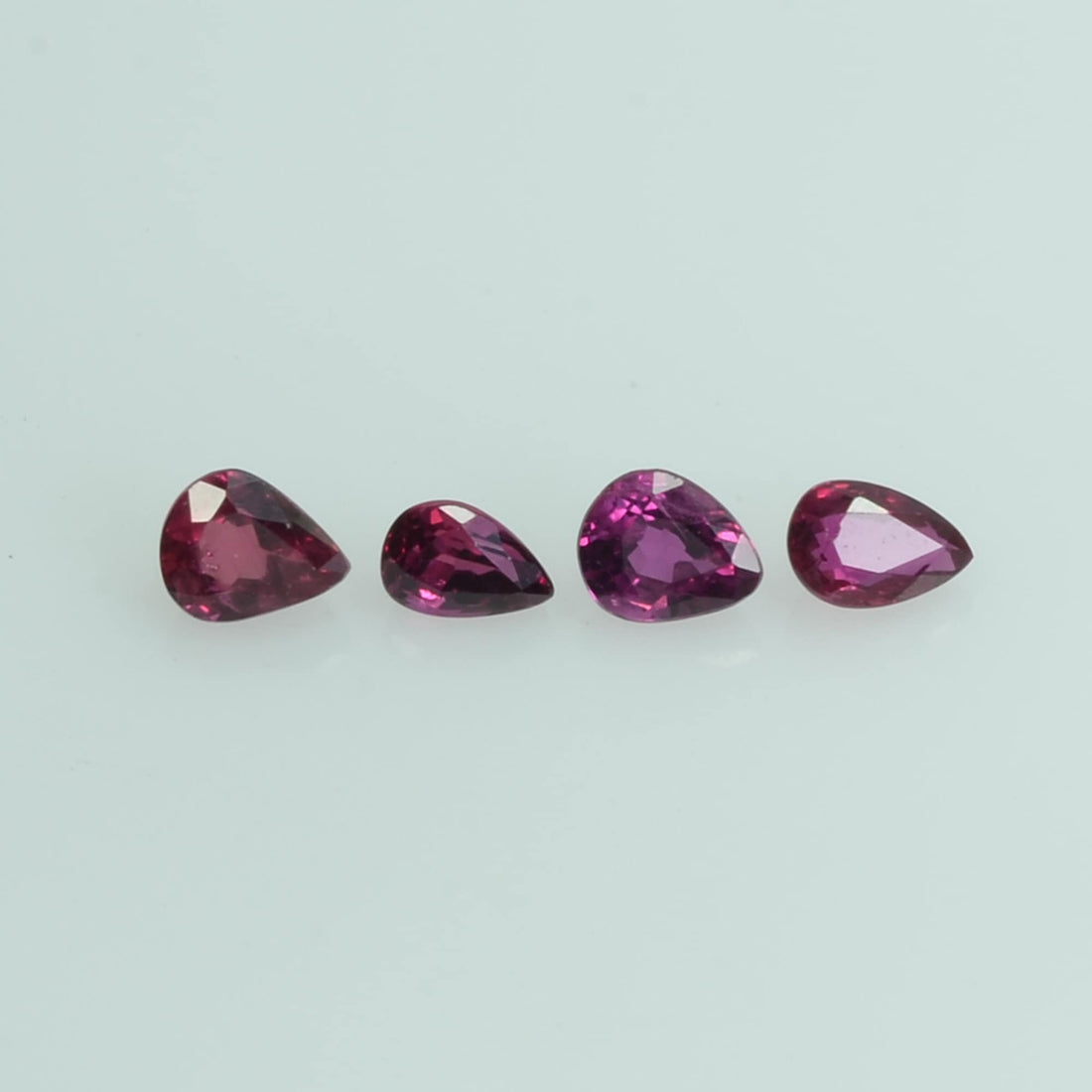 3x2 mm Natural Ruby Loose Gemstone Pear Cut