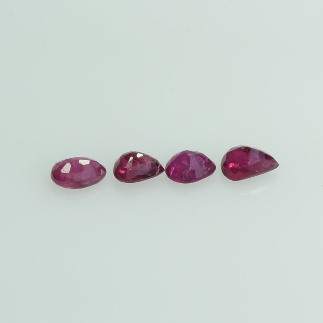 3x2 mm Natural Ruby Loose Gemstone Pear Cut