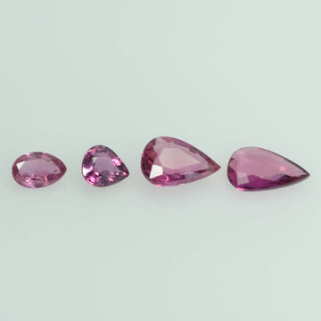 1.37 Cts Natural Ruby Loose Gemstone Pear Cut
