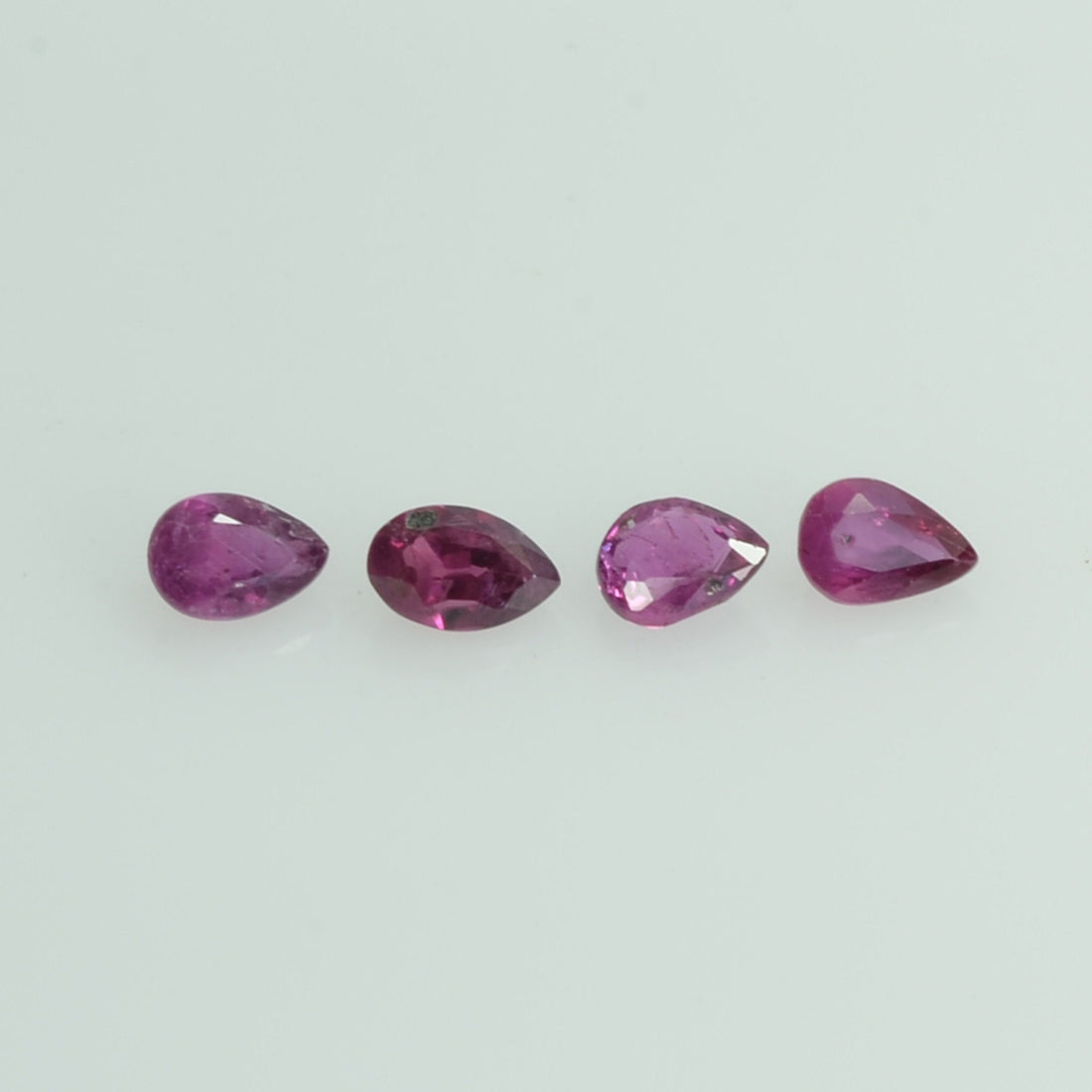3x2 mm Lot Natural Ruby Loose Gemstone Pear Cut