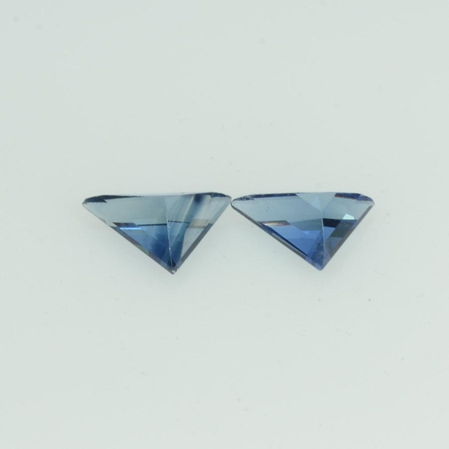 4x3 mm Natural Blue Sapphire Loose Gemstone Triangle Cut Pair - Thai Gems Export Ltd.