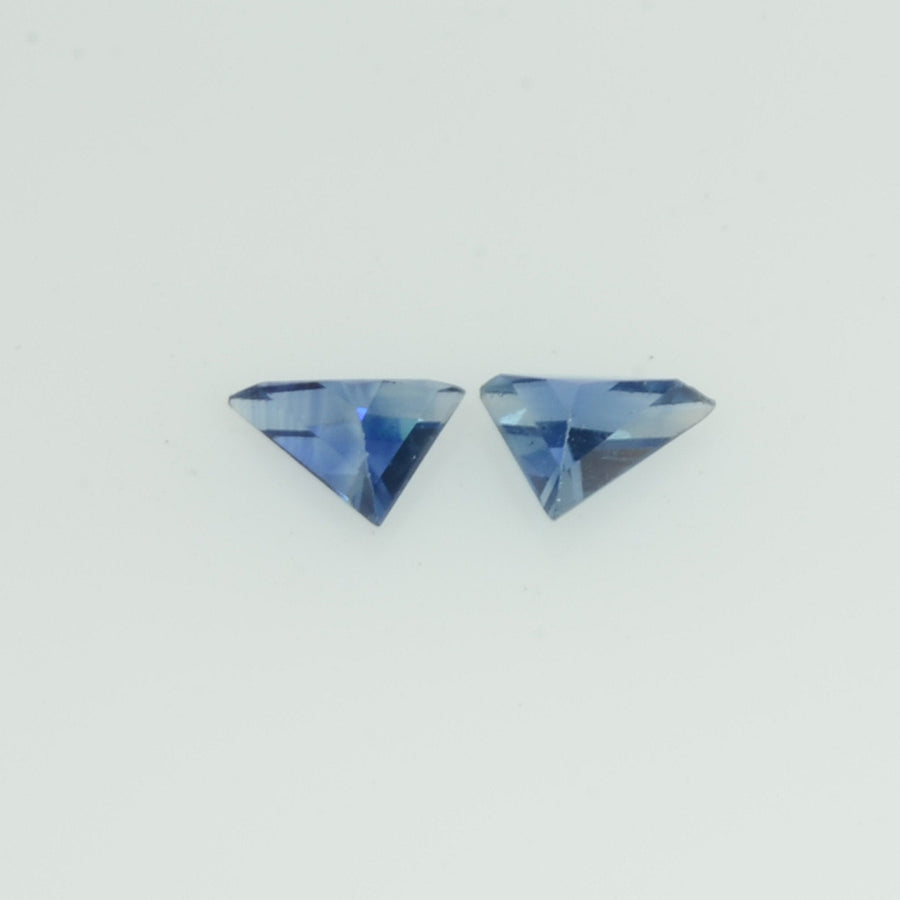 4x3 mm Natural Blue Sapphire Loose Gemstone Triangle Cut Pair - Thai Gems Export Ltd.