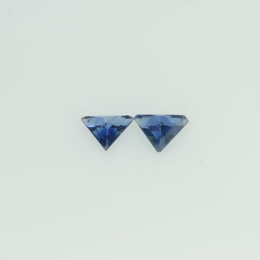 3x2 mm Natural Blue Sapphire Loose Gemstone Triangle Cut Pair