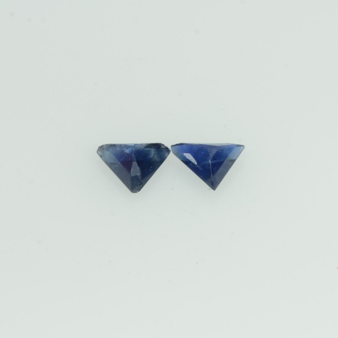 Natural Blue Sapphire Loose Gemstone Triangle Cut Pair