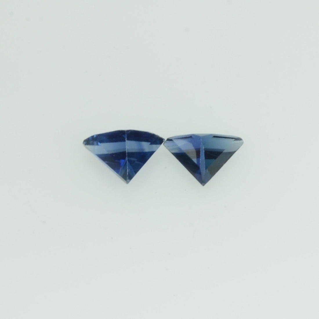 Natural Blue Sapphire Loose Gemstone Triangle Cut Pair