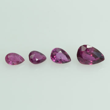 4.21 Cts Natural Ruby Loose Gemstone Pear Cut