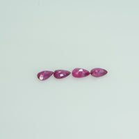 5x3 mm Lot Natural Ruby Loose Gemstone Pear Cut