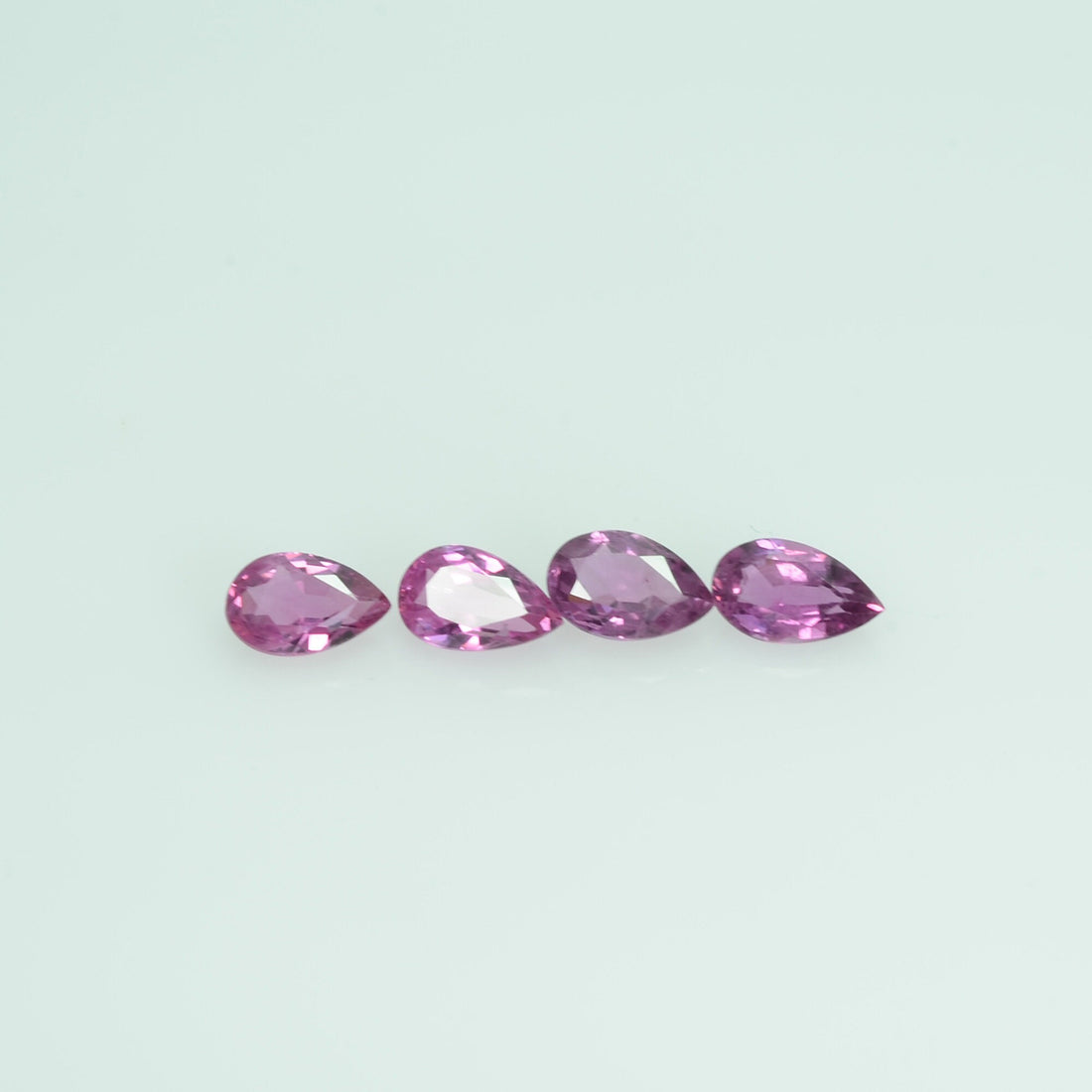 6x4 mm Natural Ruby Loose Gemstone Pear Cut