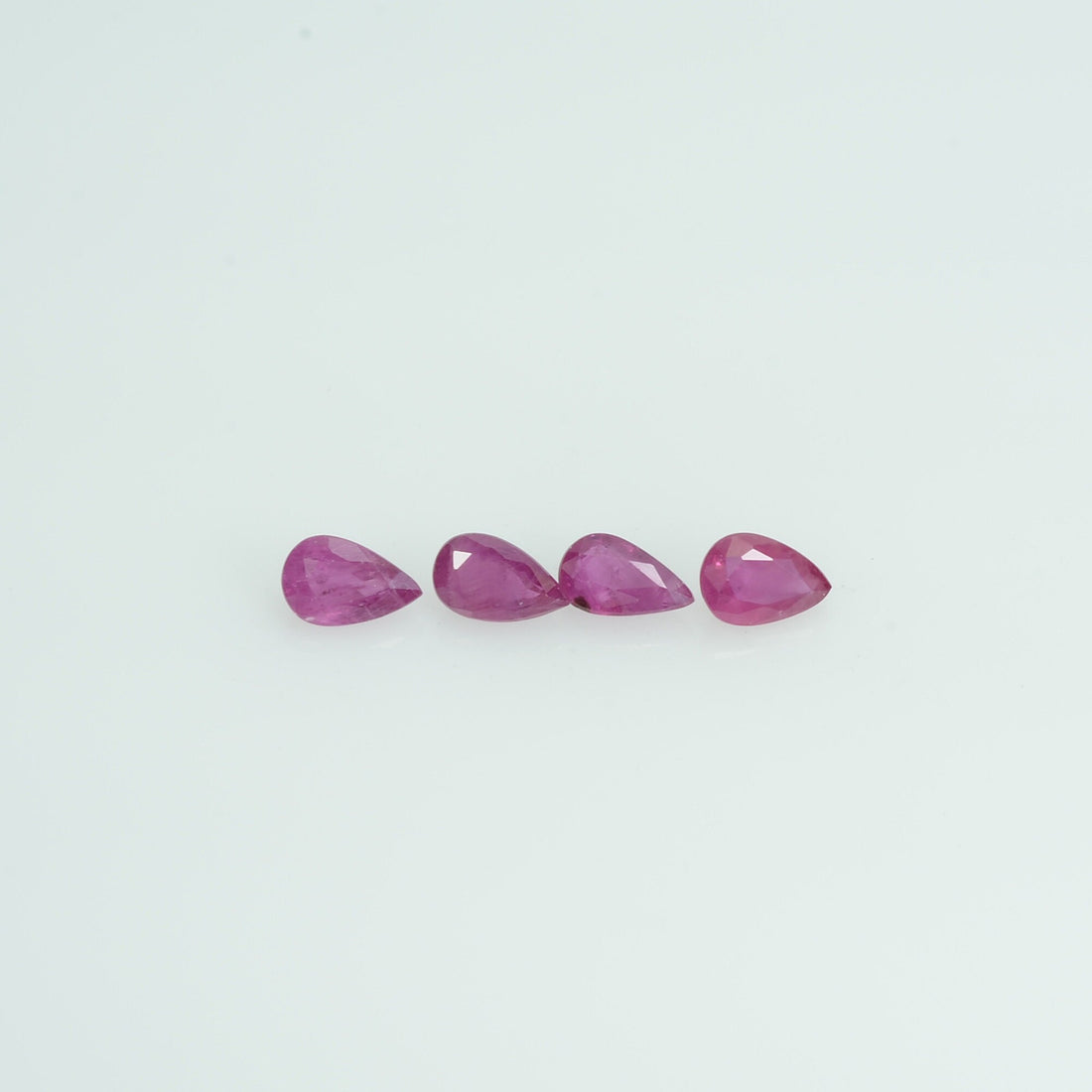 5x3 mm Lot Natural Ruby Loose Gemstone Pear Cut