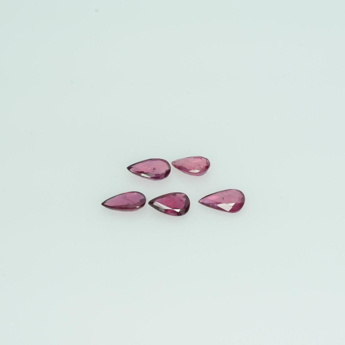 5x3 mm Lot Natural Ruby Loose Gemstone Pear Cut