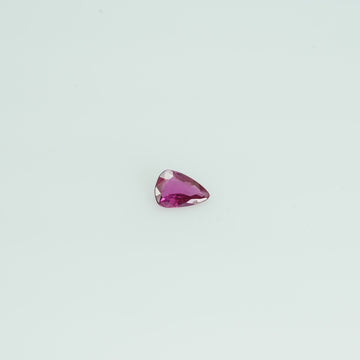 6x4 mm Natural Ruby Loose Gemstone Pear Cut