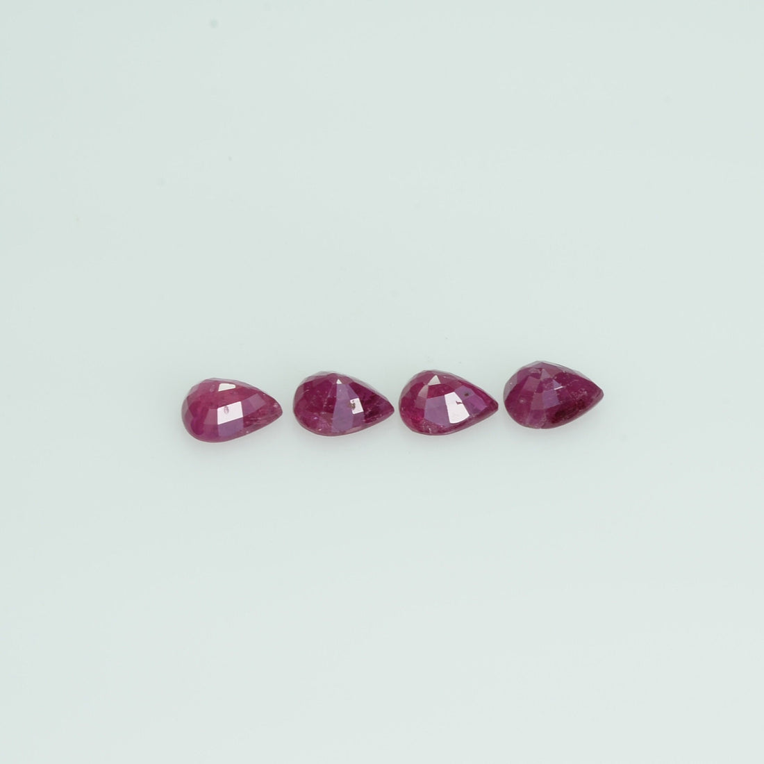 5x4 mm Natural Ruby Loose Gemstone Pear Cut