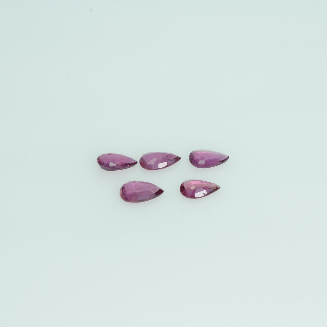 5x3 mm Natural Ruby Loose Gemstone Pear Cut