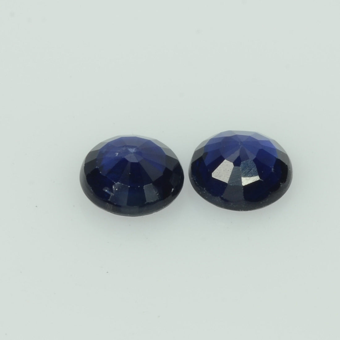 4.5 mm Natural Blue Sapphire Loose Pair Gemstone Round Cut