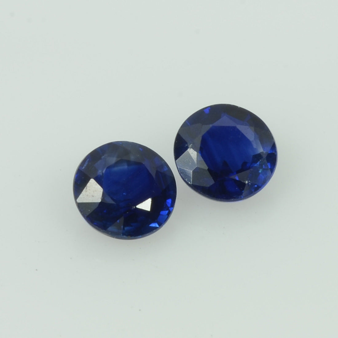 4.5 mm Natural Blue Sapphire Loose Pair Gemstone Round Cut