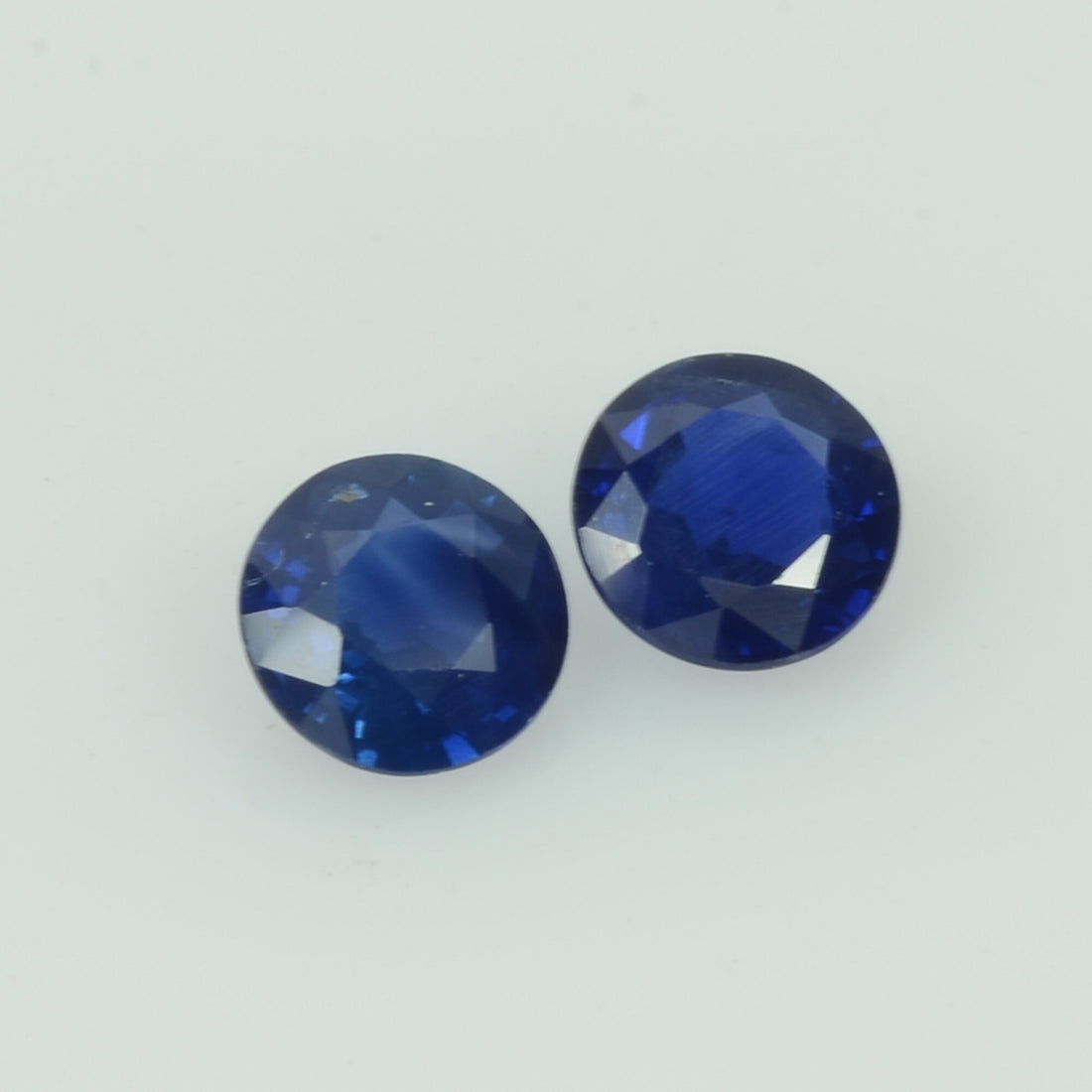 4.5 mm Natural Blue Sapphire Loose Pair Gemstone Round Cut