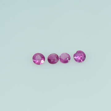 2.2-3.6 Natural Purple Sapphire Loose Gemstone Round Diamond Cut Vs Quality
