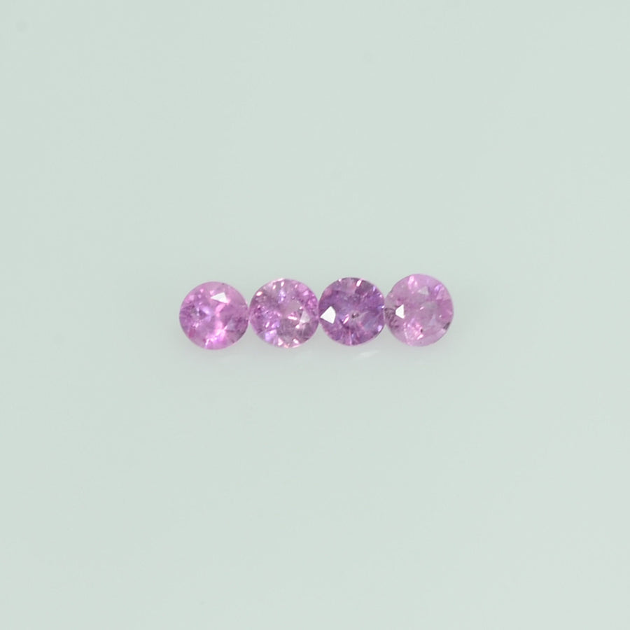 0.8-4.6 mm Natural Purple Sapphire Loose Gemstone Round Diamond Cut Pk Quality