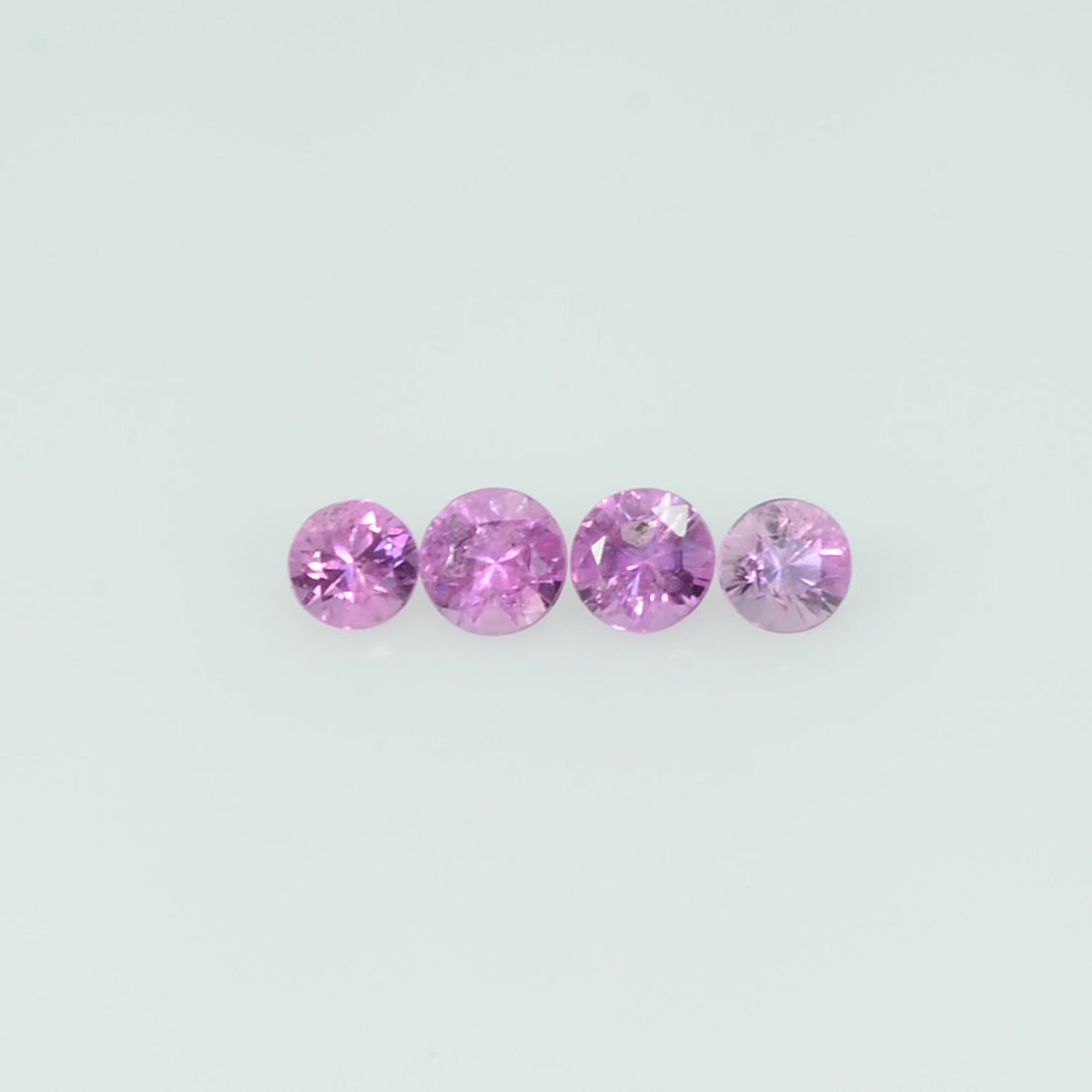 0.8-4.6 mm Natural Purple Sapphire Loose Gemstone Round Diamond Cut Pk Quality