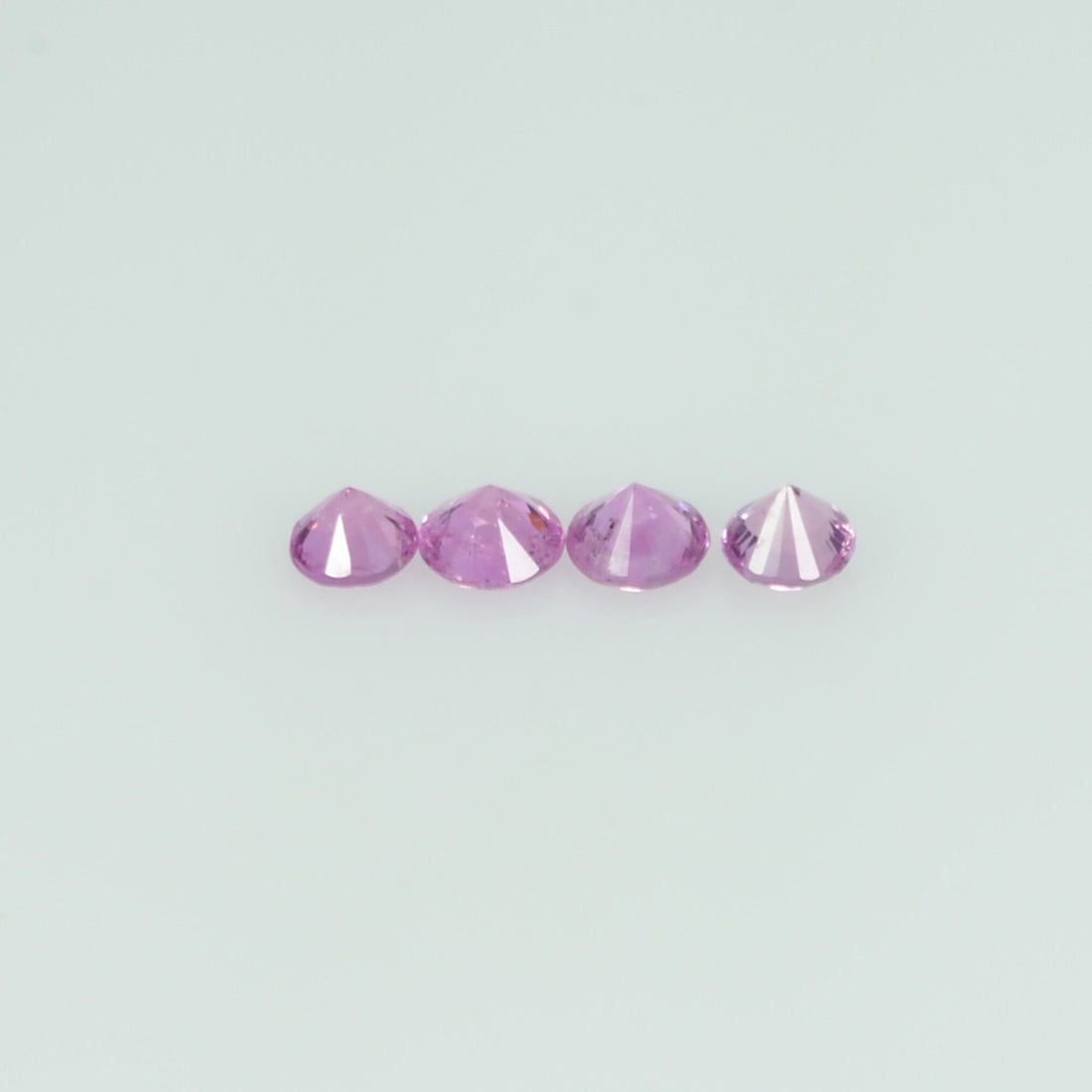 0.8-4.6 mm Natural Purple Sapphire Loose Gemstone Round Diamond Cut Pk Quality