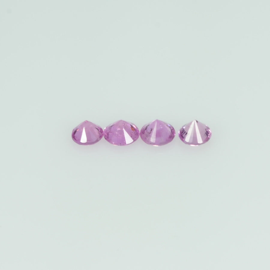 0.8-4.6 mm Natural Purple Sapphire Loose Gemstone Round Diamond Cut Pk Quality