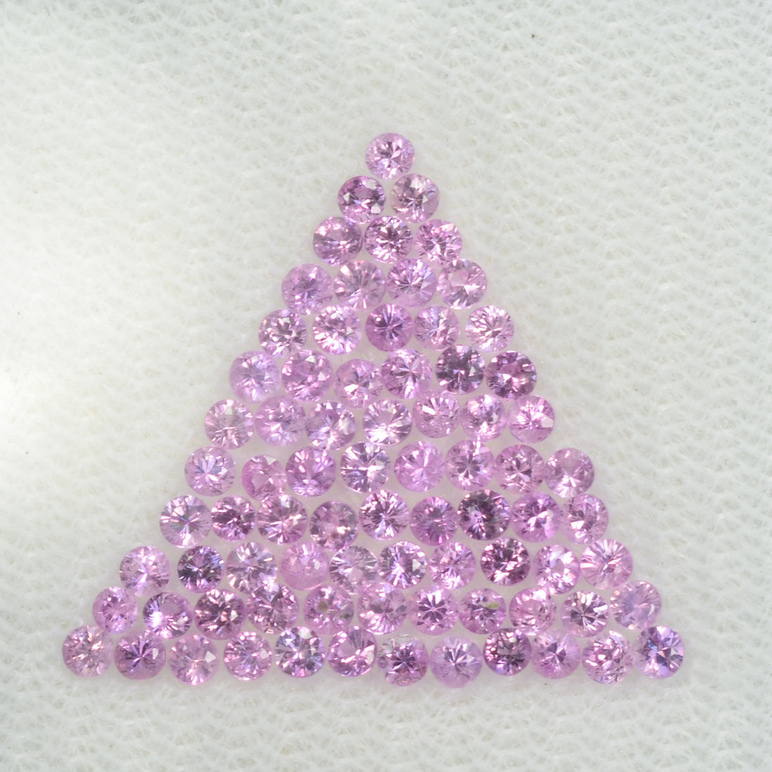 1.3-3.5 Natural Pink Sapphire Loose Gemstone Round Diamond Cut Cleanish Quality - Thai Gems Export Ltd.