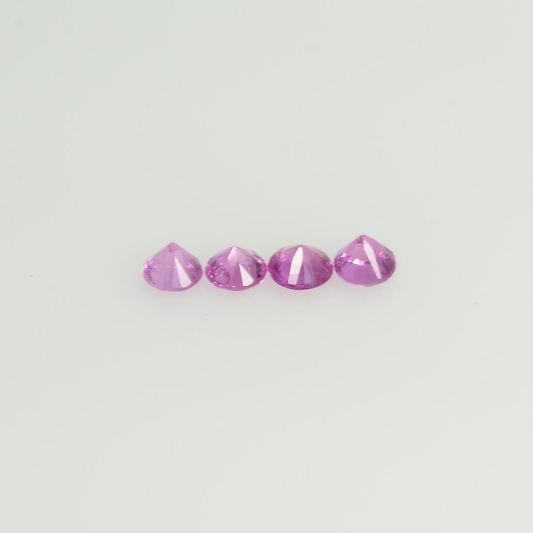 1.8-4.0 mm Natural Purple Sapphire Loose Gemstone Round Diamond Cut Pk Quality