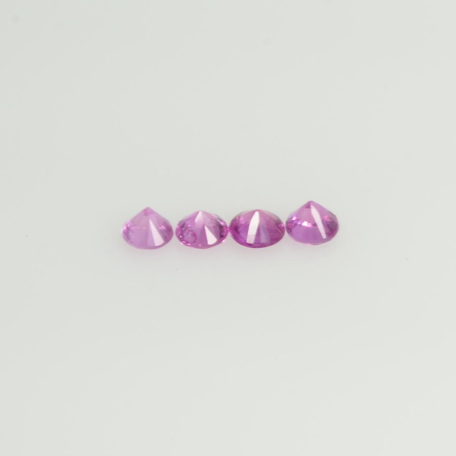 1.8-4.0 mm Natural Purple Sapphire Loose Gemstone Round Diamond Cut Pk Quality