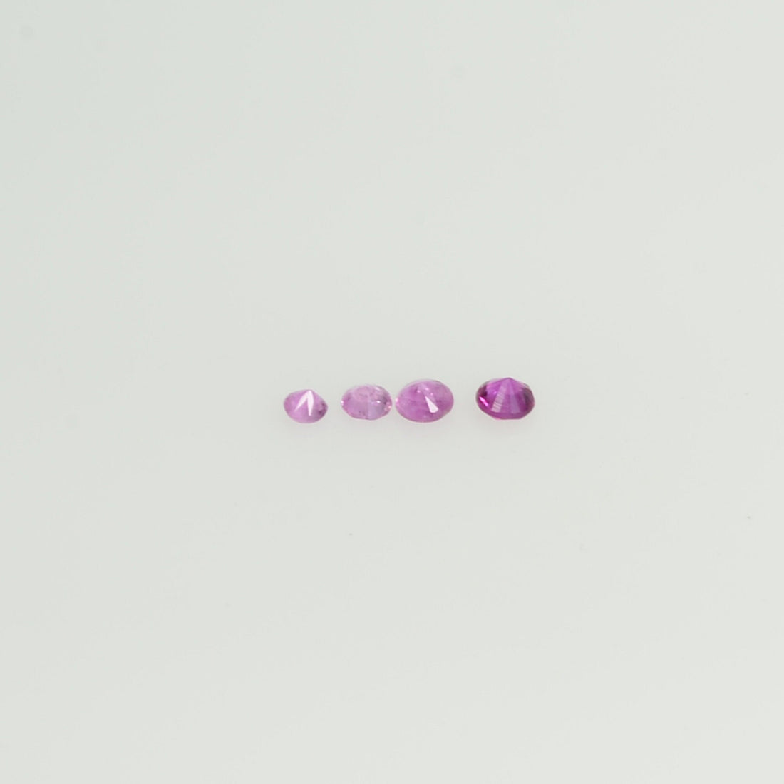 1.8-4.0 mm Natural Purple Sapphire Loose Gemstone Round Diamond Cut Pk Quality